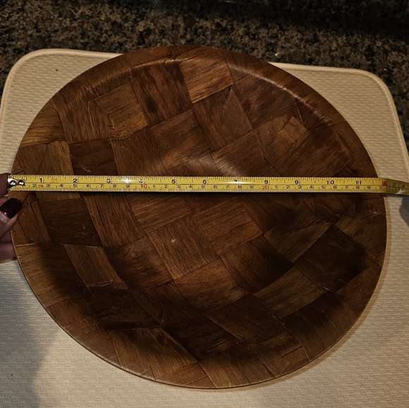 Vintage 1970's Weavewood Inc. Minneapolis - Large Bowl - 12" - Picture 5 of 6